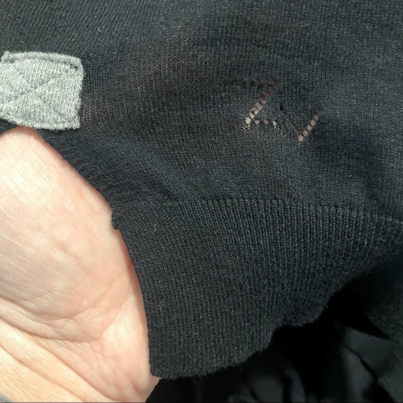 Zadig&Voltaire Black Strass Skull Long Sleeve NWOT - Picture 5 of 7